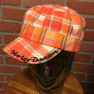 Harley Davidson plaid hat one size